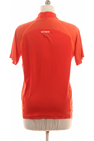 LACOSTE Dámské sportovní oranžové polo tričko se zipem a raglánovým rukávem Velikost L | LACOSTE | obrázek 2