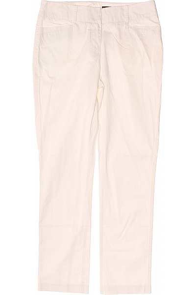 COMMA Bílé bavlněné volnočasové kalhoty rovné s kapsami Velikost 36 | COMMA | obrázek 2