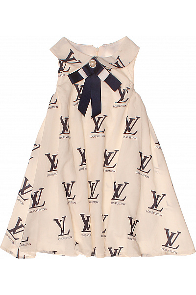 LOUIS VUITTON Dívčí šaty s potiskem a mašlí Velikost 5/6y | Unimoda | obrázek 2