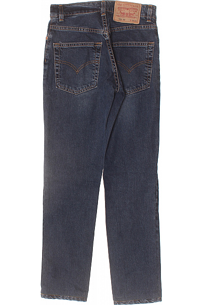 Dámské modré džíny rovné seprané klasické s kapsami Vel. XS | Unimoda | obrázek 2