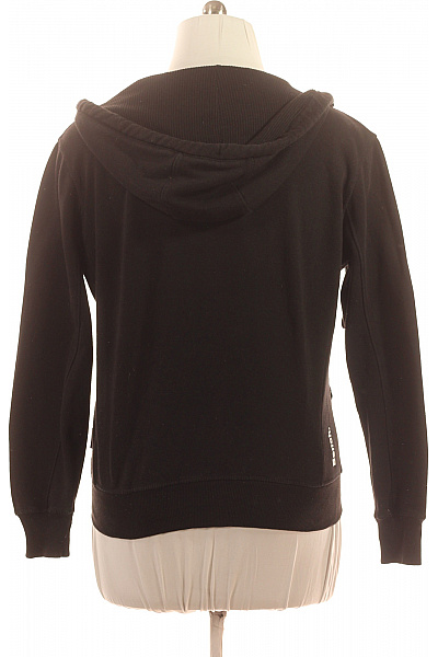 BENCH. Dámská bavlněná černá mikina s kapucí a potiskem streetwear Vel. XXL | BENCH. | obrázek 2