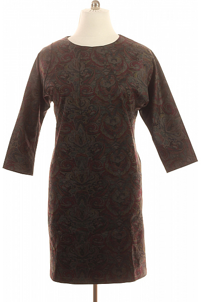 Pouzdrové šaty s paisley vzorem retro styl ke kolenům Vel. 50 | Unimoda | obrázek 2