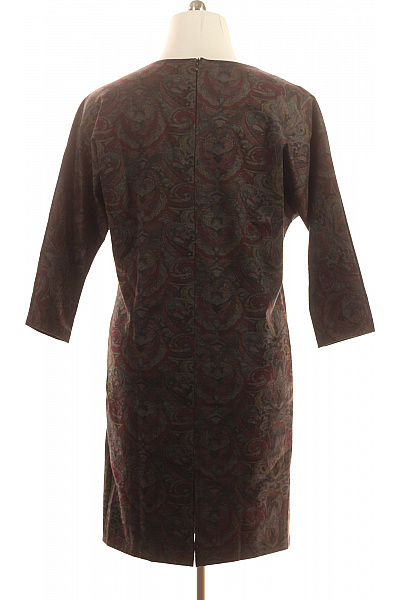 Pouzdrové šaty s paisley vzorem retro styl ke kolenům Vel. 50 | Unimoda | obrázek 3