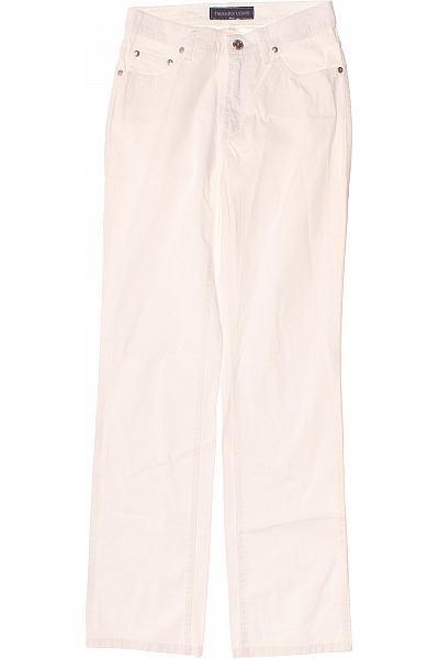 Trussardi Bílé bavlněné kalhoty rovné volnočasové dlouhé Velikost 27 | Trussardi | obrázek 2