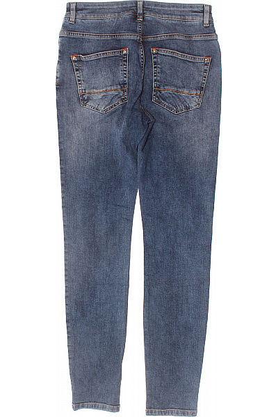 Mos Mosh Dámské bavlněné džíny modré seprané strečové úzké s kapsami Velikost 27 | Mos Mosh | obrázek 2