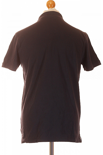 roberto cavalli Pánské bavlněné polo tričko černé s krátkým rukávem a nápisem Velikost L | roberto cavalli | obrázek 2