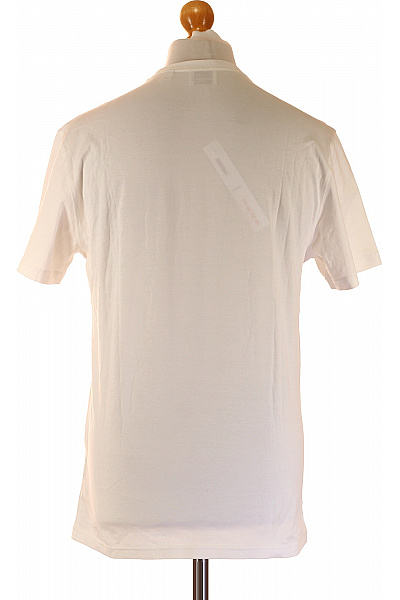 BURBERRY Bavlněné bílé tričko s krátkým rukávem a výšivkou basic Vel. M | BURBERRY | obrázek 3