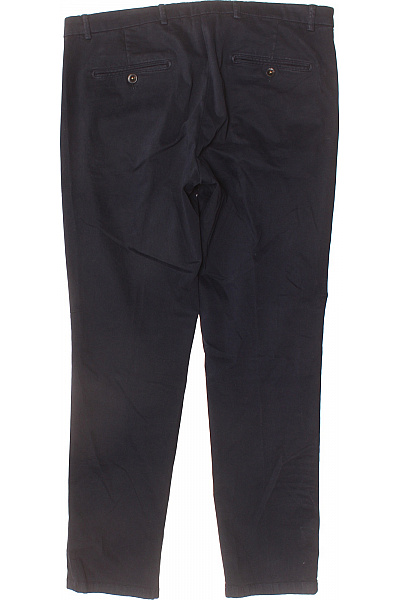 Manuel Ritz Pánské tmavě modré volnočasové chinos rovné s puky s kapsami Velikost 54 | Manuel Ritz | obrázek 2