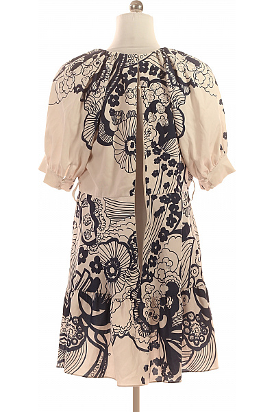 ted baker Krátké šaty béžové s potiskem volné retro letní Velikost 4 | ted baker | obrázek 2