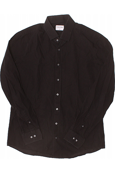 Calvin Klein Pánská košile dlouhý rukáv slim fit elegantní černá Velikost 41 | Calvin Klein | obrázek 2