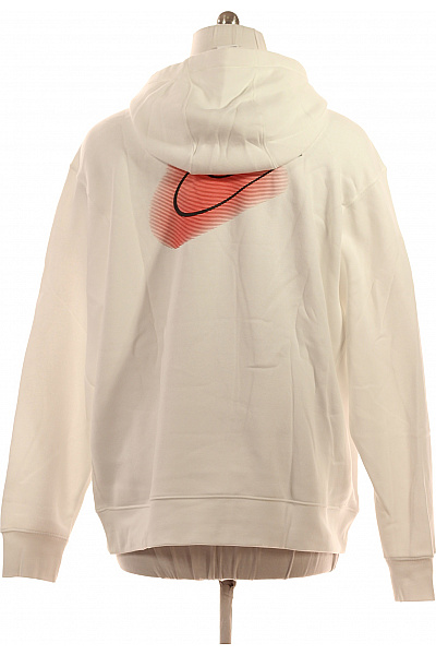 Nike Bílá pánská streetwear mikina s kapucí a potiskem přes hlavu Velikost xxl | Nike | obrázek 2