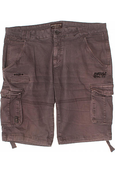 Eight2Nine Pánské bavlněné cargo kraťasy volnočasové hnědé vintage s kapsami Vel. 36 | Eight2Nine | obrázek 2