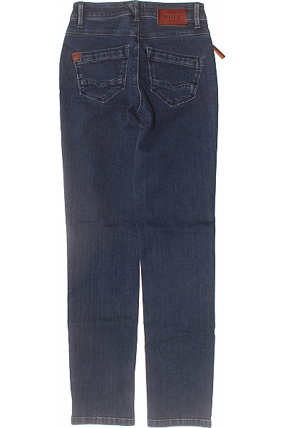 PULZ JEANS Dámské bavlněné modré džíny úzké kapsy se zipy Vel. XXS | PULZ JEANS | obrázek 2