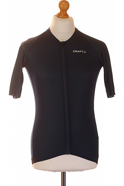 CRAFT Pánské Funkční Sportovní Tričko Na Kolo Tmavě Modré Se Zipem Velikost M