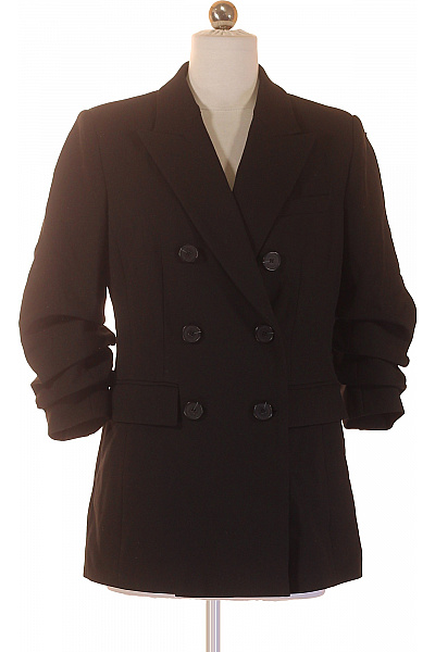 Rofa Fashion Group Dámský polyesterový černý dvouřadý elegantní business blejzr prodloužený Velikost 36 | Rofa Fashion Group | obrázek 2