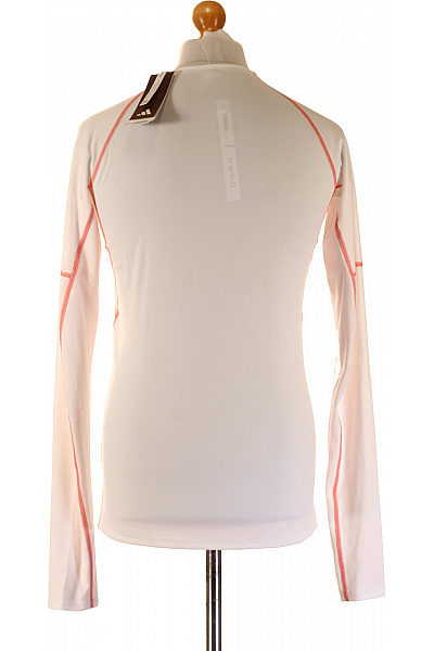 ADIDAS Dlouhý rukáv polyesterové bílé sportovní funkční kompresní tričko Vel. S | ADIDAS | obrázek 2