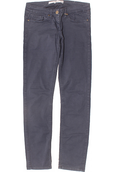 Elisabetta Franchi Dámské Bavlněné Džíny šedé Skinny Strečové úzké Kapsy Velikost 28