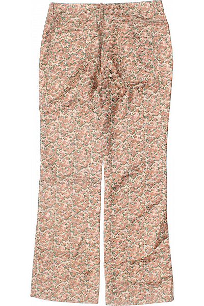 traffic people Dámské viskózové kalhoty květované béžové růžové široké ležérní dlouhé Velikost L | traffic people | obrázek 2