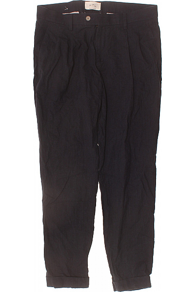 HTL Pánské černé Volné Kalhoty Ležérní S Puky Nad Kotníky Vel. M