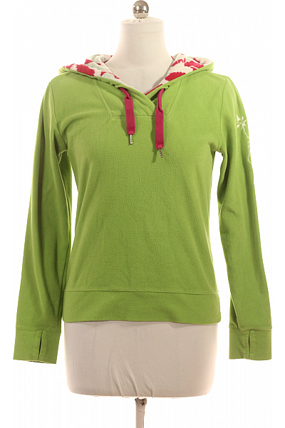 CHIEMSEE Dámská zelená polyesterová mikina s kapucí a výšivkou přes hlavu Velikost m | CHIEMSEE | obrázek 2