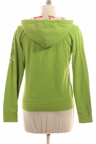 CHIEMSEE Dámská zelená polyesterová mikina s kapucí a výšivkou přes hlavu Velikost m | CHIEMSEE | obrázek 3
