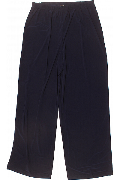 MARINA Dámské letní volné široké pohodlné tmavě modré kalhoty s gumou v pase Vel. L | MARINA | obrázek 2