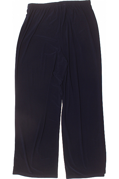 MARINA Dámské letní volné široké pohodlné tmavě modré kalhoty s gumou v pase Vel. L | MARINA | obrázek 3