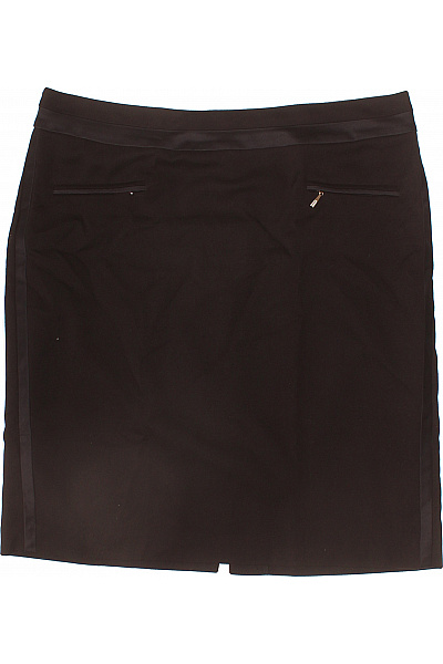 French Connection Černá pouzdrová sukně business ke kolenům se zipem kapsami elegantní Vel. 14 | French Connection | obrázek 2