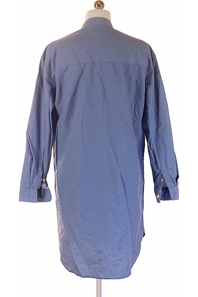 Galvanni dámské bavlněné košilové šaty s kapsami modré Velikost s | Galvanni | obrázek 3