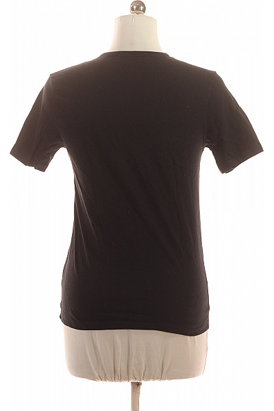 Hugo Boss Dámské bavlněné černé tričko basic s krátkým rukávem s kulatým výstřihem s nápisem Vel. m | Hugo Boss | obrázek 3