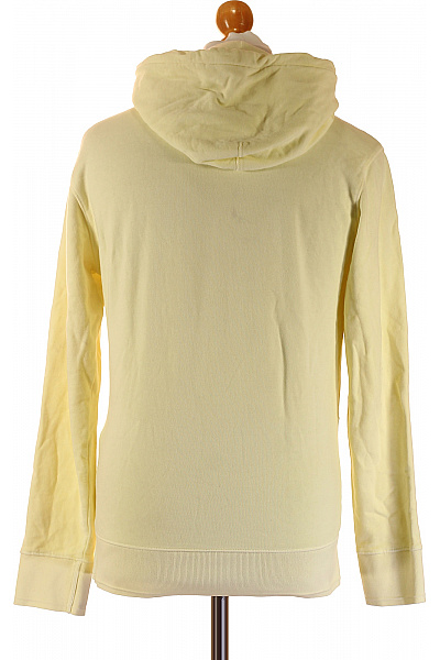 C.P.COMPANY Bavlněná žlutá jednobarevná mikina s kapucí přes hlavu streetwear Vel. s | C.P.COMPANY | obrázek 3