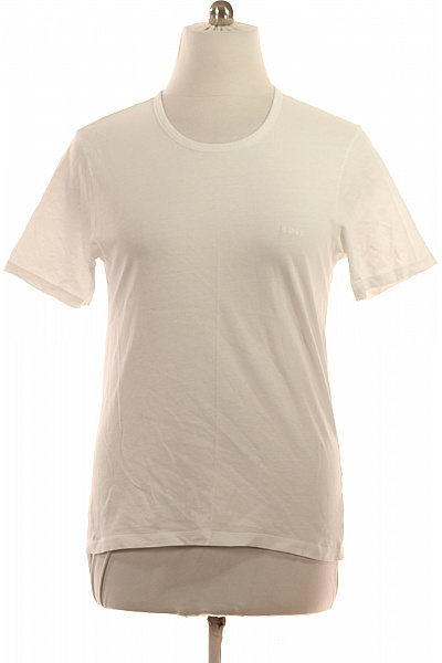 Hugo Boss Pánské tričko bílé basic s krátkým rukávem s kulatým výstřihem | Hugo Boss | obrázek 2