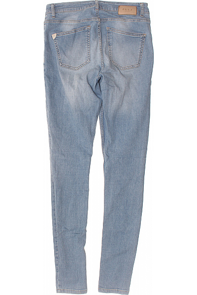 PULZ JEANS Dámské modré džíny strečové skinny seprané Velikost 32/34 | PULZ JEANS | obrázek 2