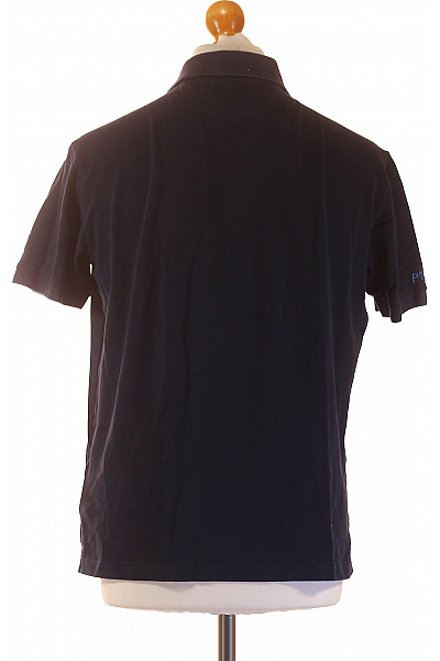 La Martina Pánské bavlněné tmavě modré polo tričko s krátkým rukávem a výšivkou Vel. L | La Martina | obrázek 3