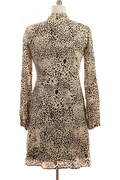 LIU JO Viskózové šaty košilové zvířecí vzor s dlouhým rukávem mini elegantní letní Velikost 38 | LIU JO | obrázek 3