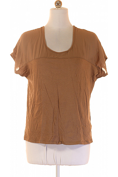 Esmara Dámské hnědé tričko basic s krátkým rukávem a kulatým výstřihem Velikost l | Esmara | obrázek 2