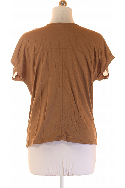 Esmara Dámské hnědé tričko basic s krátkým rukávem a kulatým výstřihem Velikost l | Esmara | obrázek 3