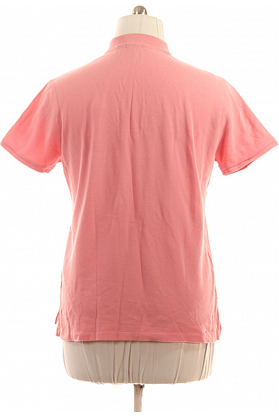 Ralph Lauren Bavlněné Růžové Polo Tričko Krátký Rukáv Jednobarevné Basic Velikost XL | Ralph Lauren | obrázek 2