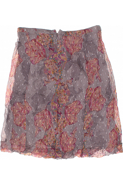 NOA NOA Viskózová sukně šedá květinová vzorovaná průsvitná krátká Vel. M | NOA NOA | obrázek 3