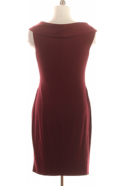 Ralph Lauren Pouzdrové šaty vínové zavinovací elegantní koktejlové krátké jednobarevné Vel. 10 | Ralph Lauren | obrázek 3