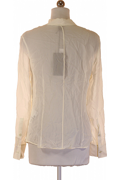 Hugo Boss Dámská elegantní viskózová košile s dlouhým rukávem béžová průhledná Vel. 34 | Hugo Boss | obrázek 2