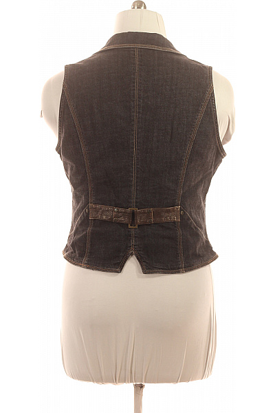 BONITA Dámská bavlněná džínová vesta krátká se zipem prošívaná Velikost 44 | BONITA | obrázek 3