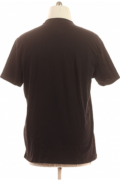 ARMANI Pánské černé tričko s krátkým rukávem a nášivkou basic Velikost XXL | ARMANI | obrázek 3