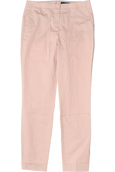 COMMA Dámské bavlněné růžové chinos rovné ležérní kalhoty s puky Velikost 34 | COMMA | obrázek 2