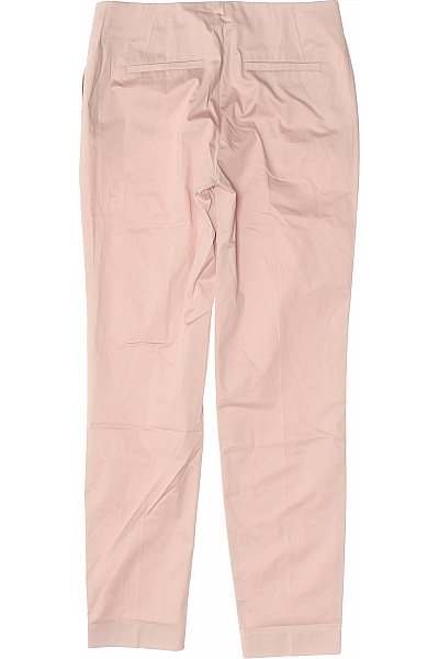 COMMA Dámské bavlněné růžové chinos rovné ležérní kalhoty s puky Velikost 34 | COMMA | obrázek 3