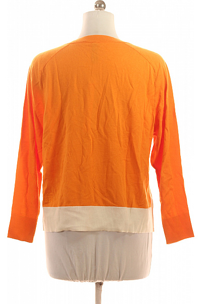 MARCCAIN Dámský oranžový kašmírový svetr přes hlavu žebrovaný Vel. n6 | MARCCAIN | obrázek 2