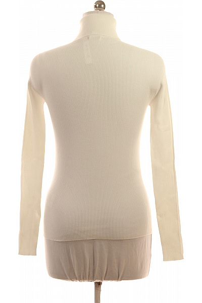 Escada Dámský viskózový žebrovaný rolák bílý tenký elegantní Vel. M | Escada | obrázek 2