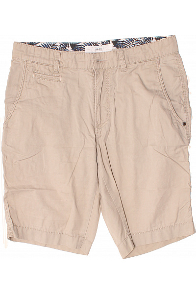BRAX Pánské Béžové Chino Kraťasy Volnočasové S Kapsami Vel. 44