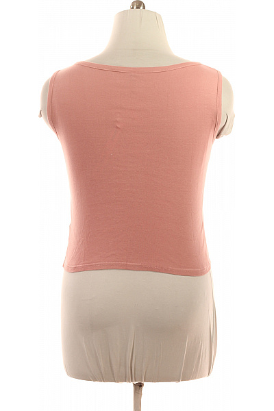 Sublevel Dámské růžové žebrované tílko basic henley bez rukávů Velikost L | Sublevel | obrázek 3