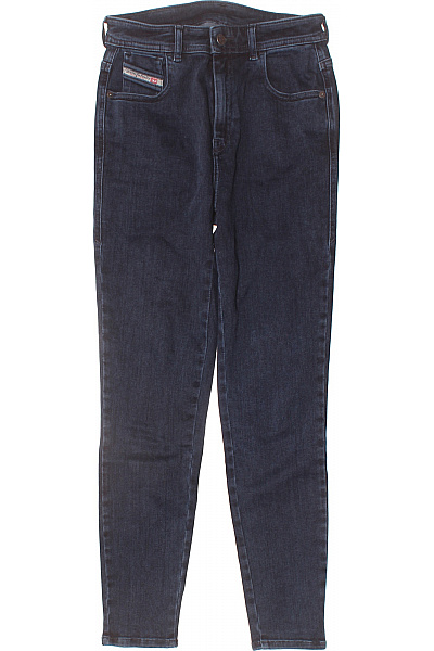 DIESEL Dámské Tmavě Modré Skinny Džíny Strečové S Kapsami Velikost 27